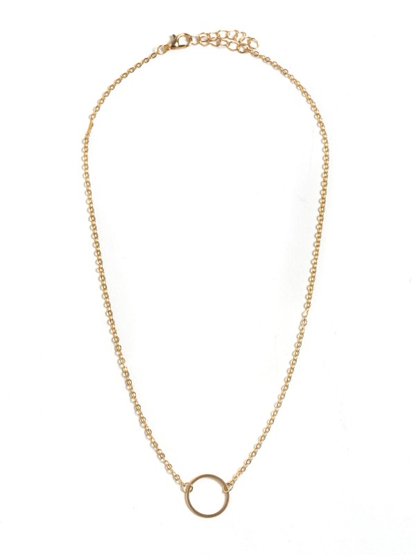 Colar Fino Aco Inoxidavel Dourado