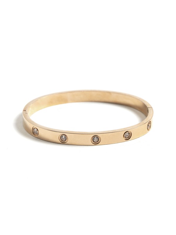 Pulseira Aco Inoxidavel Dourada