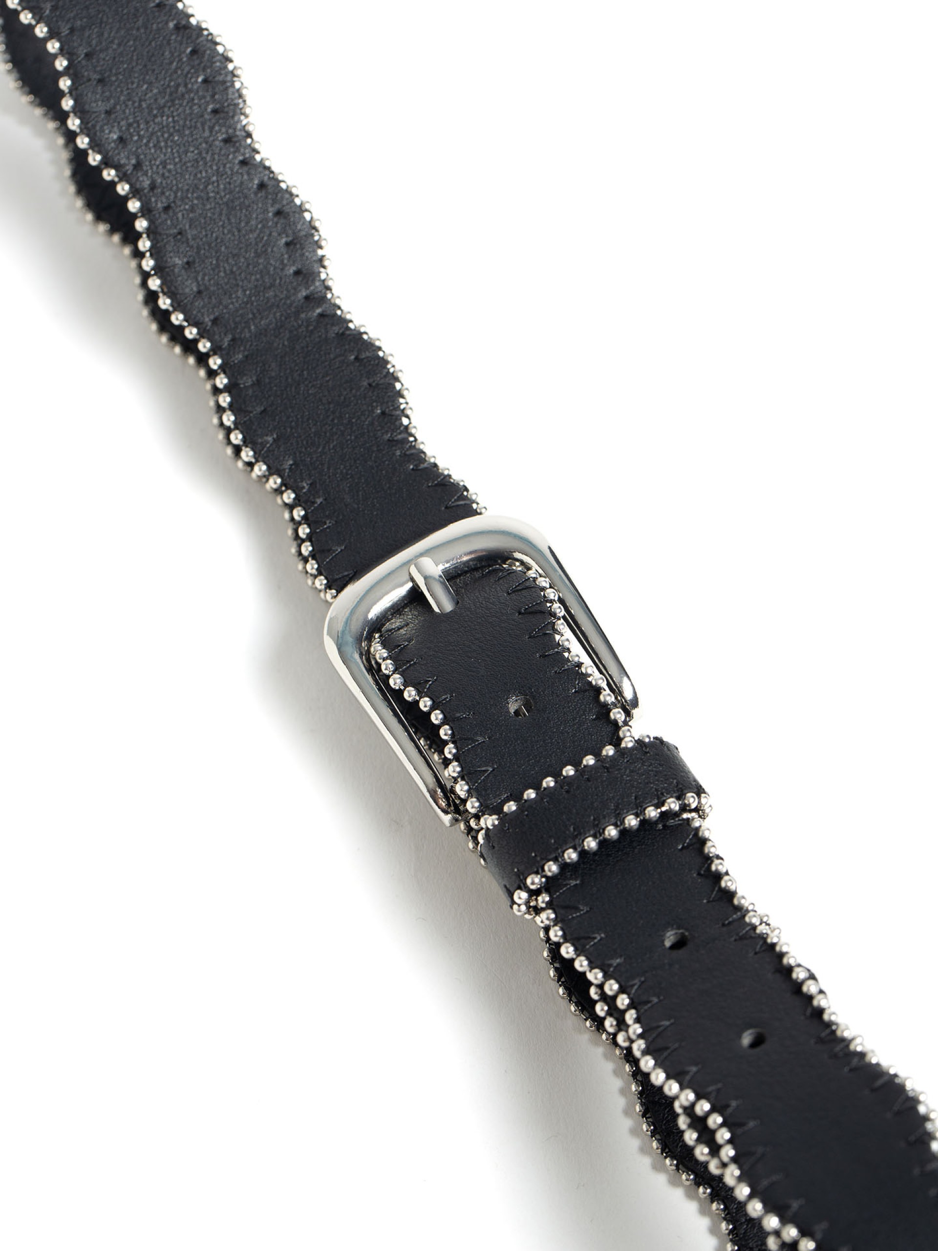 Cinto Ondulado com Costura Decorativa