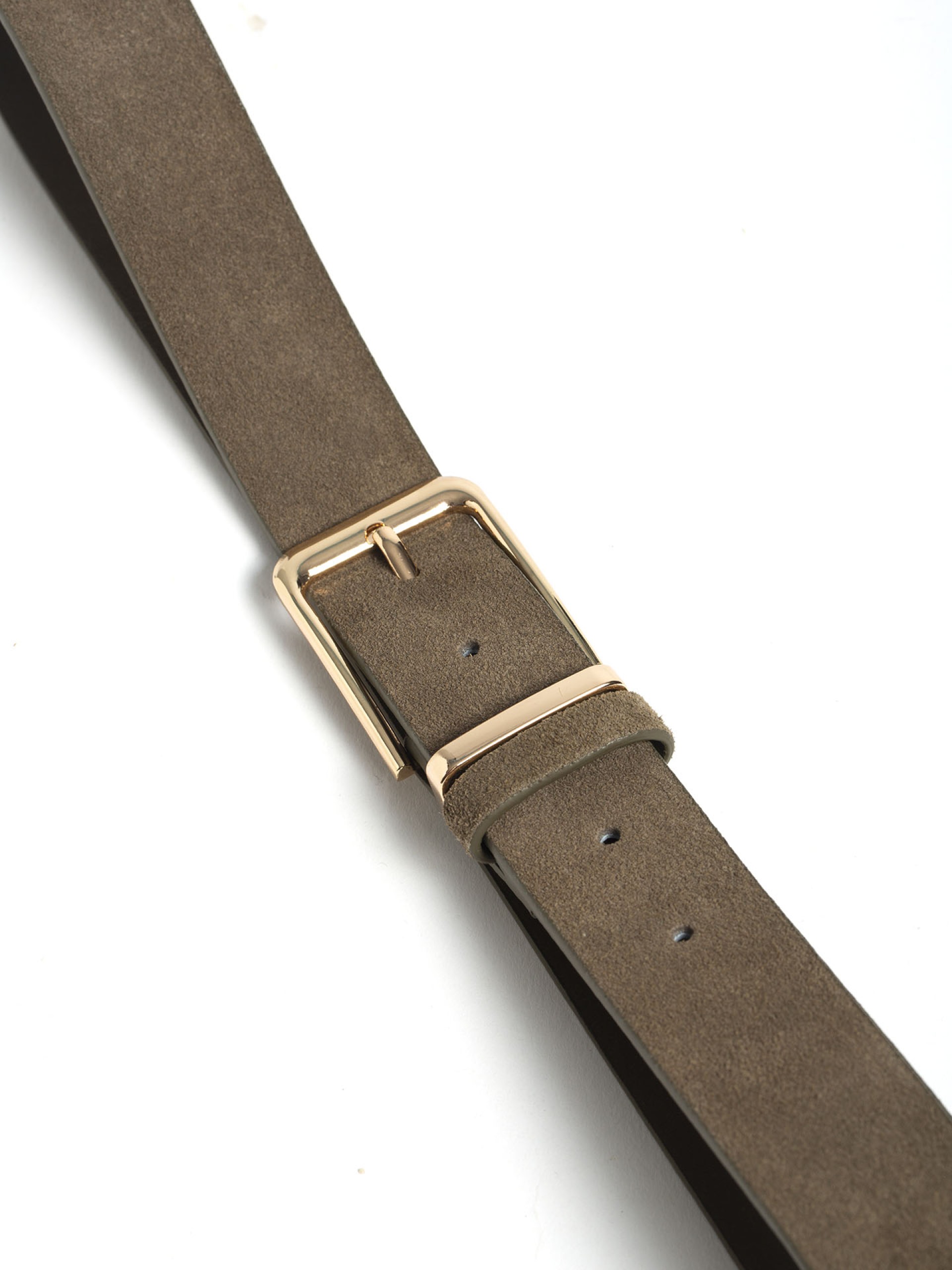 Cinto em Pele com Fivela Metalica