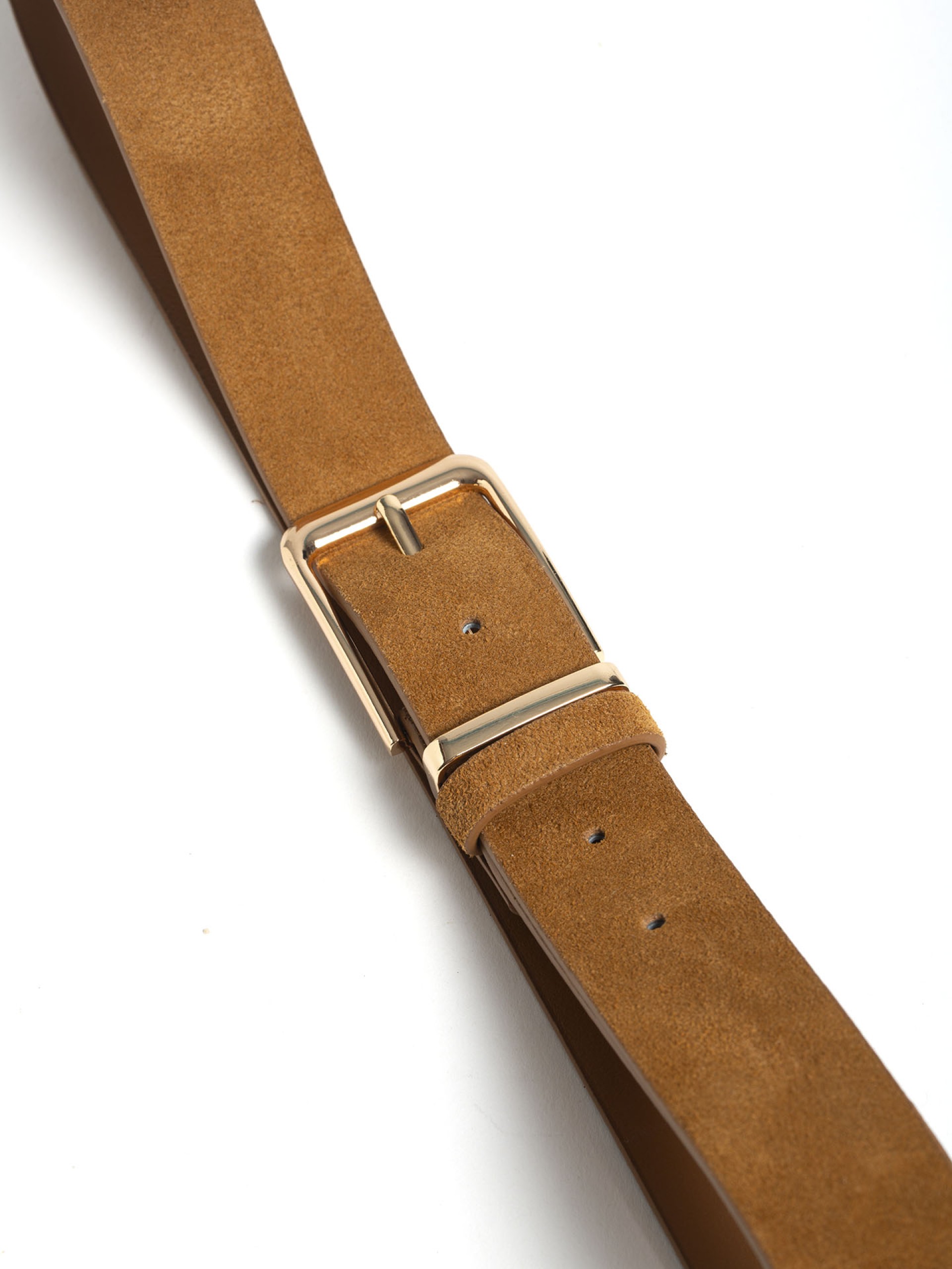 Cinto em Pele com Fivela Metalica