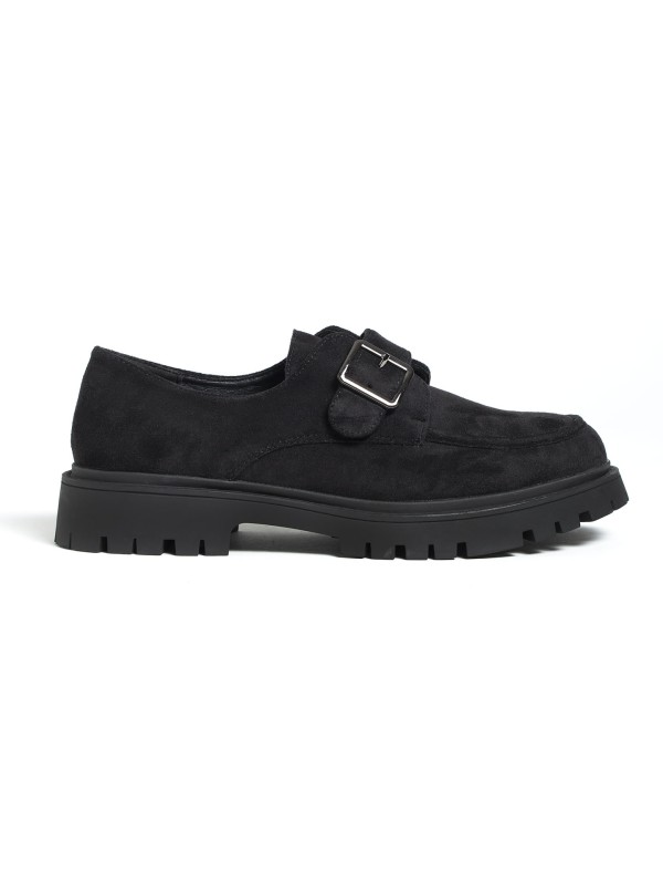 Loafer Com Fivela e Sola Tratorada Loafer Com Fivela e Sola Tratorada