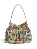 Mala  Com Alca a Tiracolo e Padrao Floral