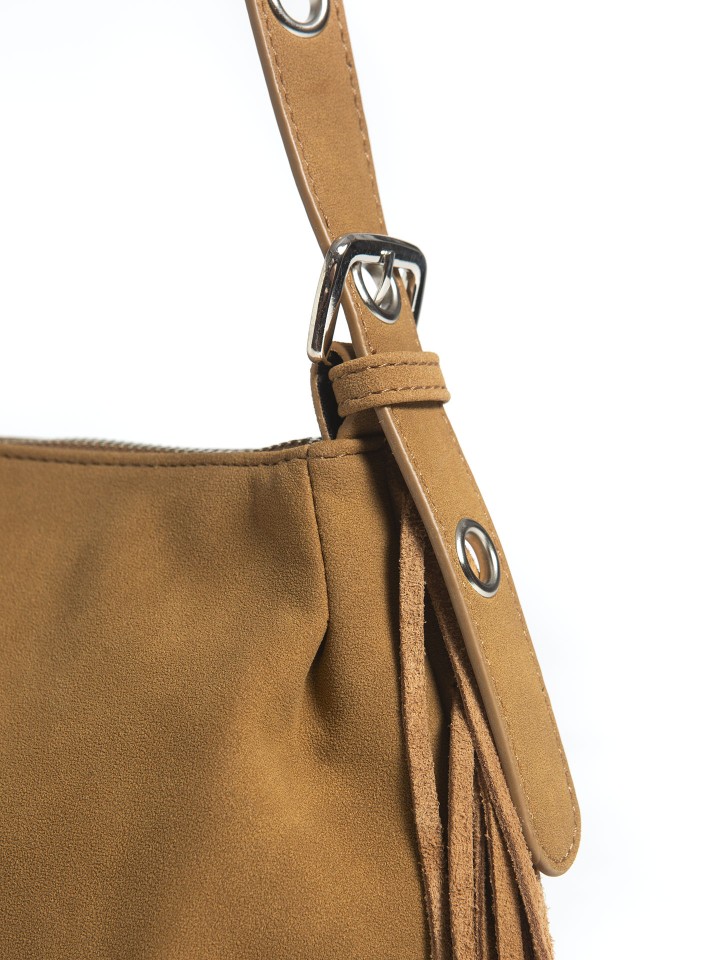 Mala De Ombro Com Franjas