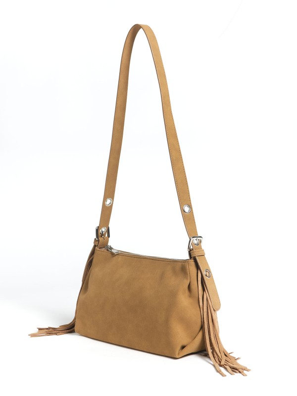 Mala De Ombro Com Franjas