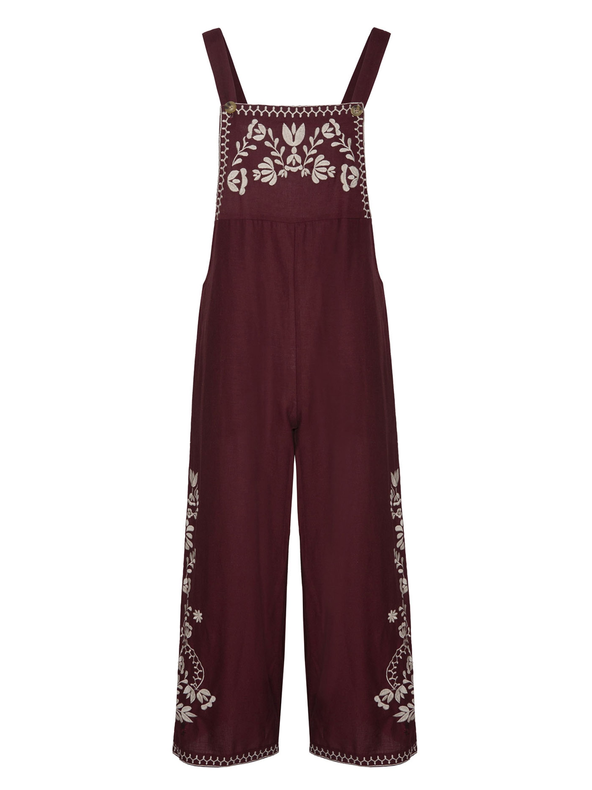 Jardineiras Bordadas Solidas