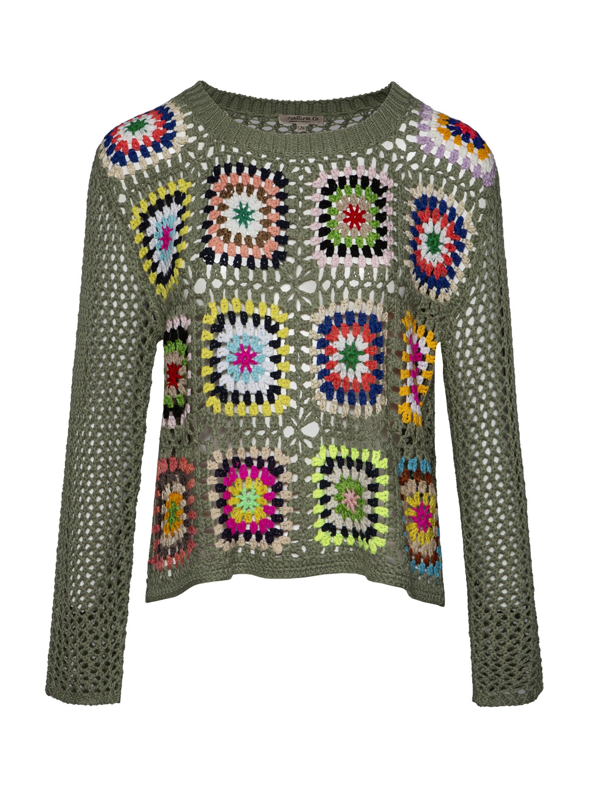 Blusa em Crochet Verde