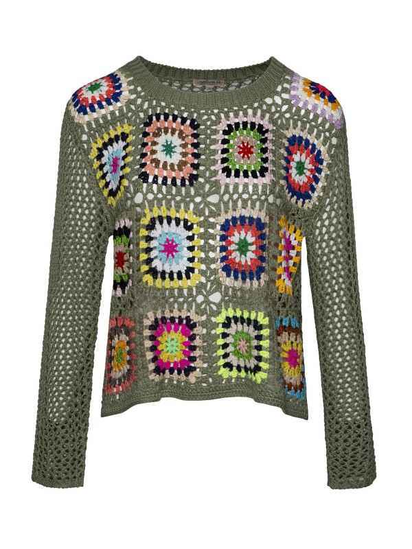 Blusa em Crochet Verde Blusa em Crochet Verde