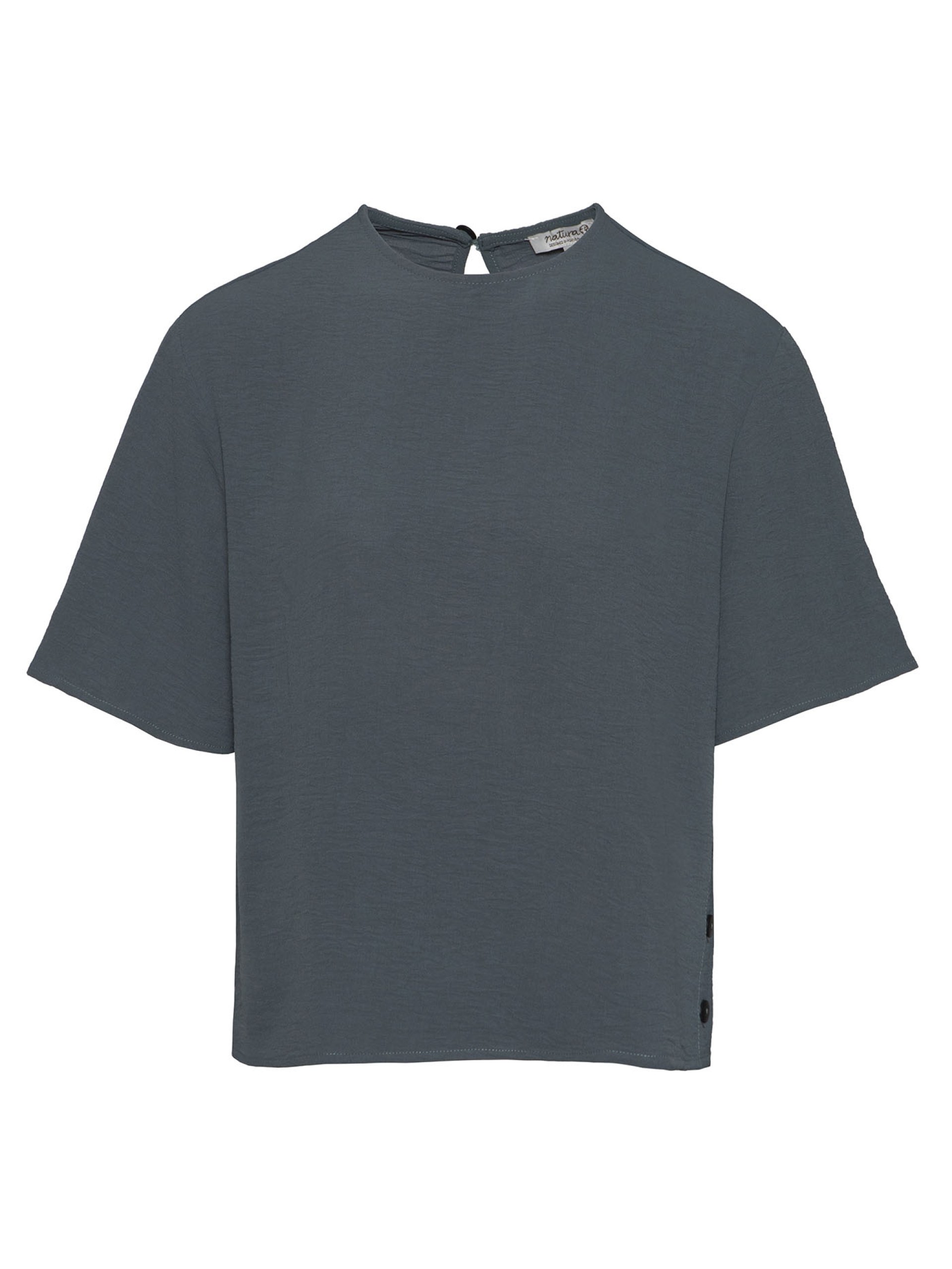 Blusa Solida com Botoes