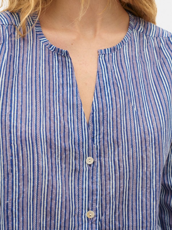 Camisola listrada Dobby Chennai Camisola listrada Dobby Chennai
