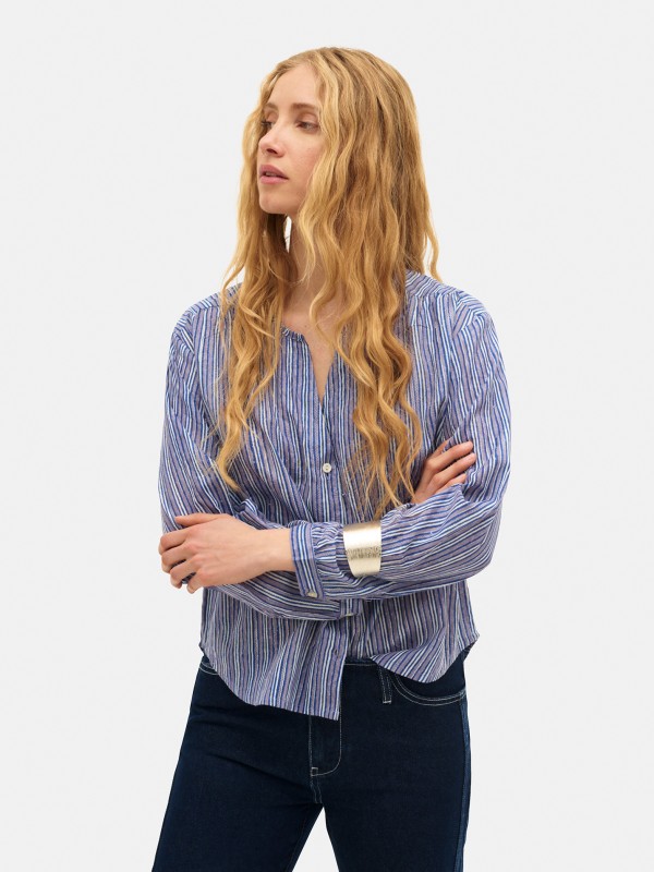 Camisola listrada Dobby Chennai Camisola listrada Dobby Chennai