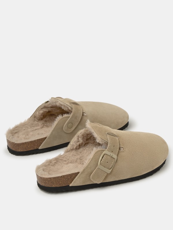 Sandalia solida em camurca