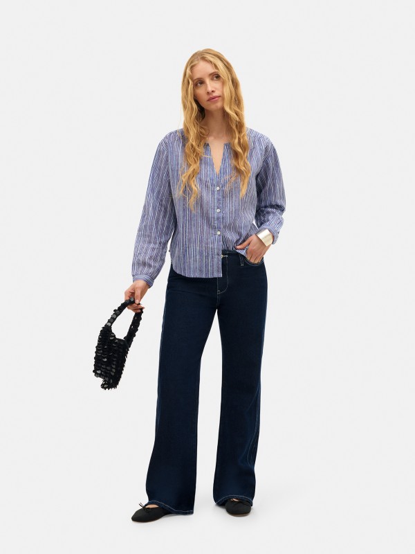 Camisola listrada Dobby Chennai Camisola listrada Dobby Chennai