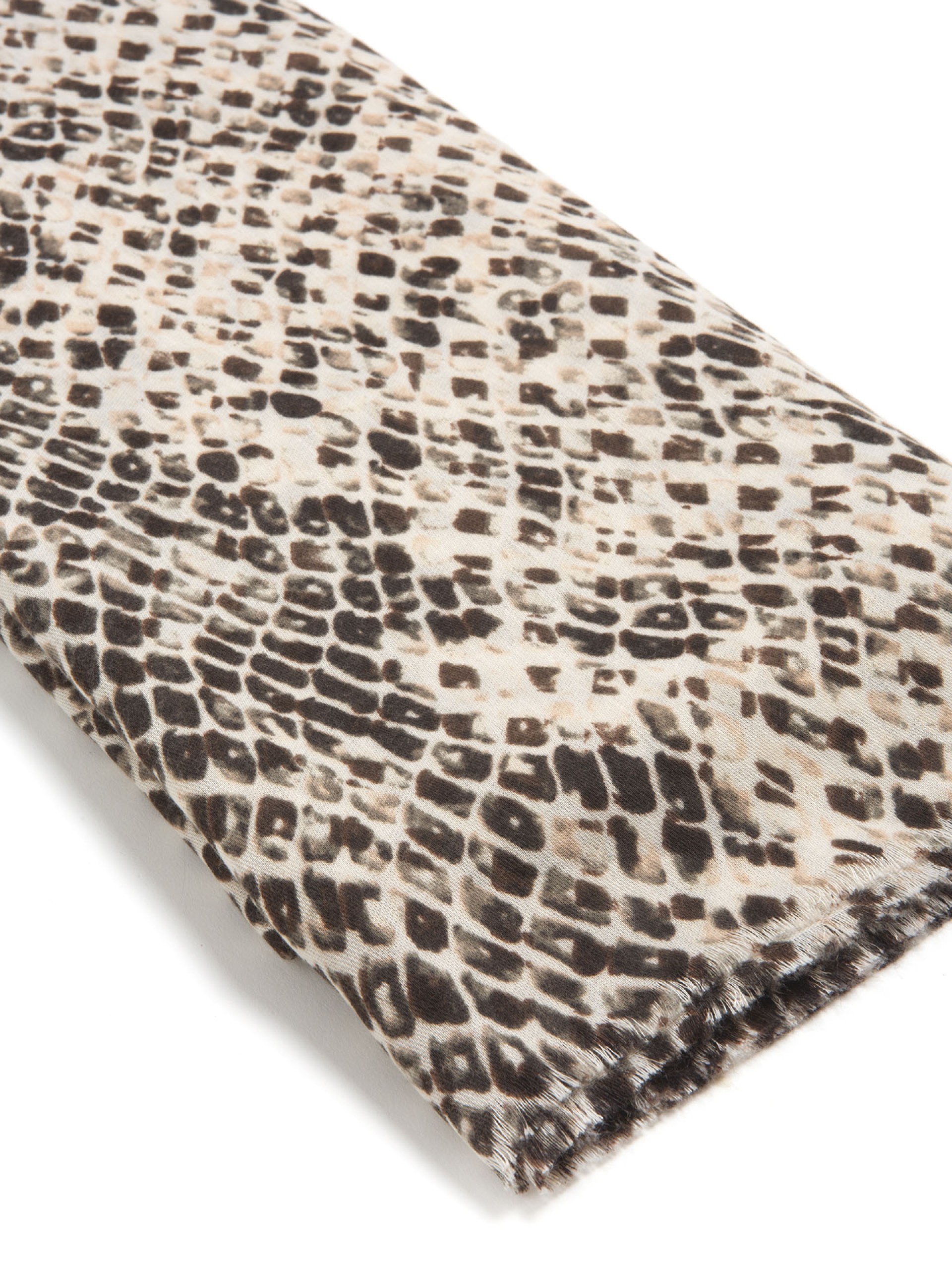 Echarpe Com Padrao Animal Print