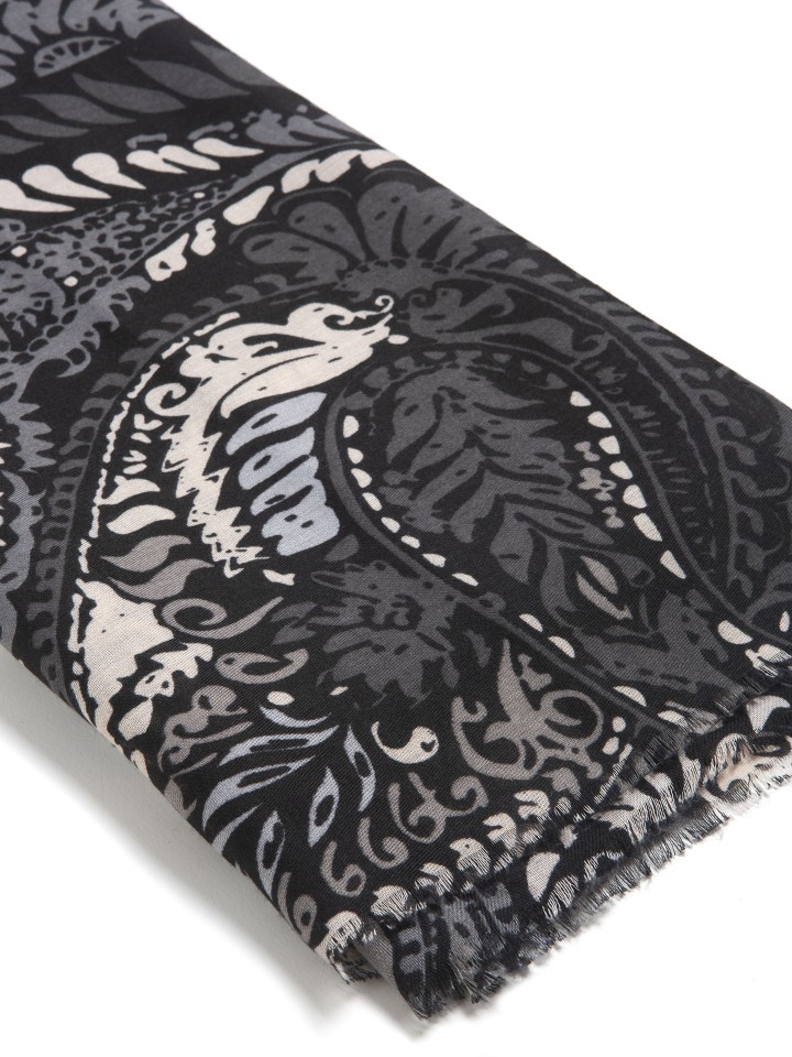 Echarpe Castanha com Estampado