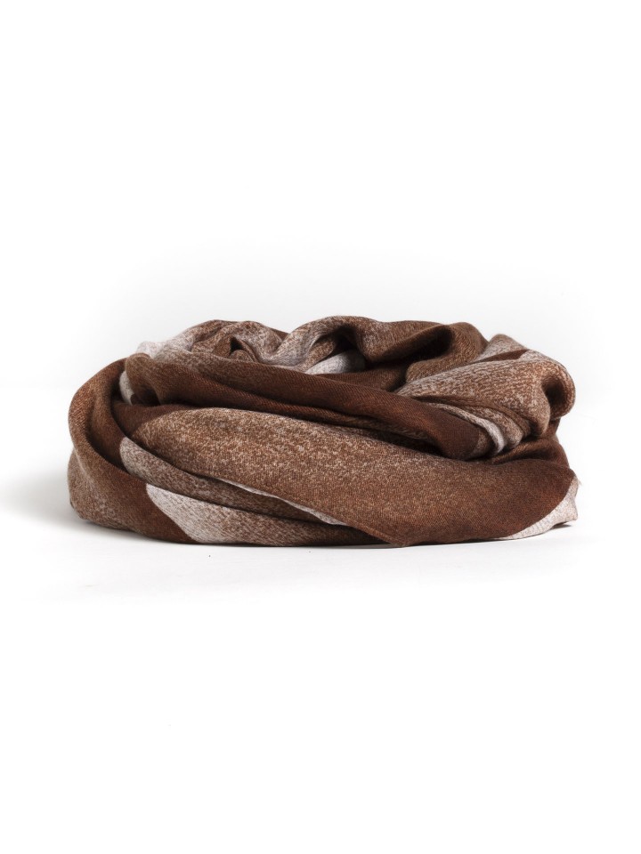Echarpe Castanha com Estampado