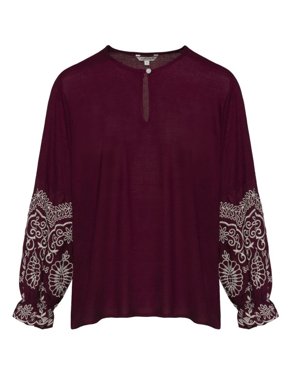 Blusa com Bordado Etnico Blusa com Bordado Etnico