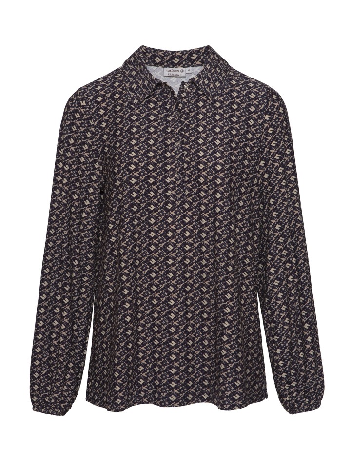 Blusa com Estampado Geometrico