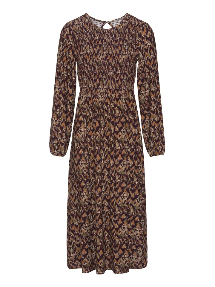Vestido Midi com Peito Elastico