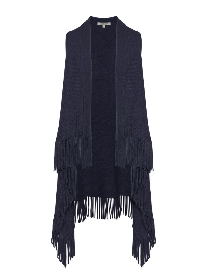 Colete de Malha com Franjas