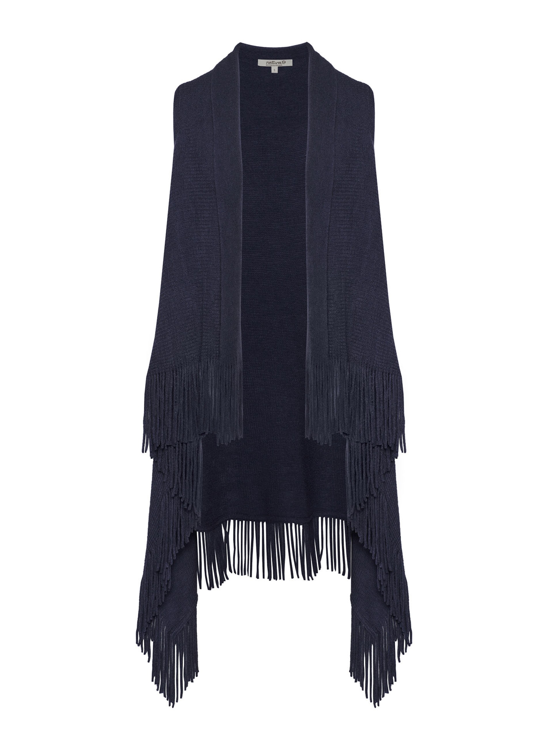 Colete de Malha com Franjas