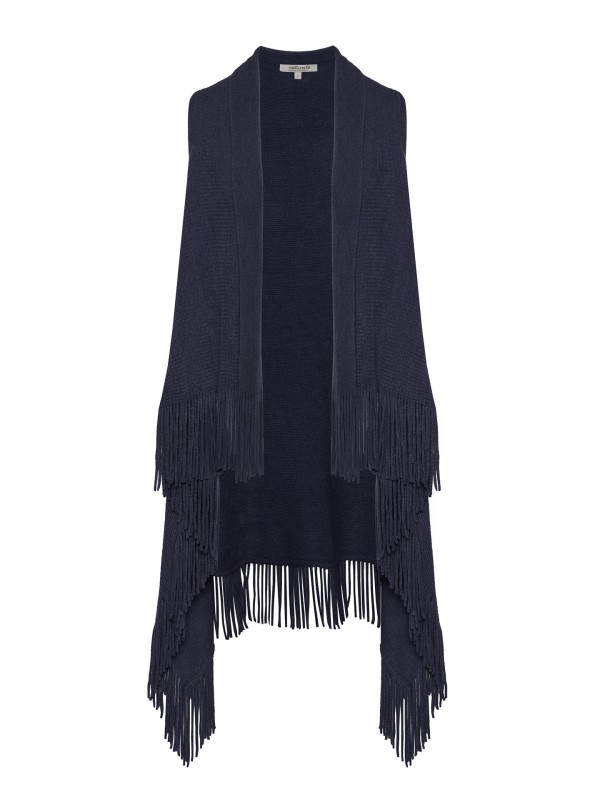 Colete de Malha com Franjas