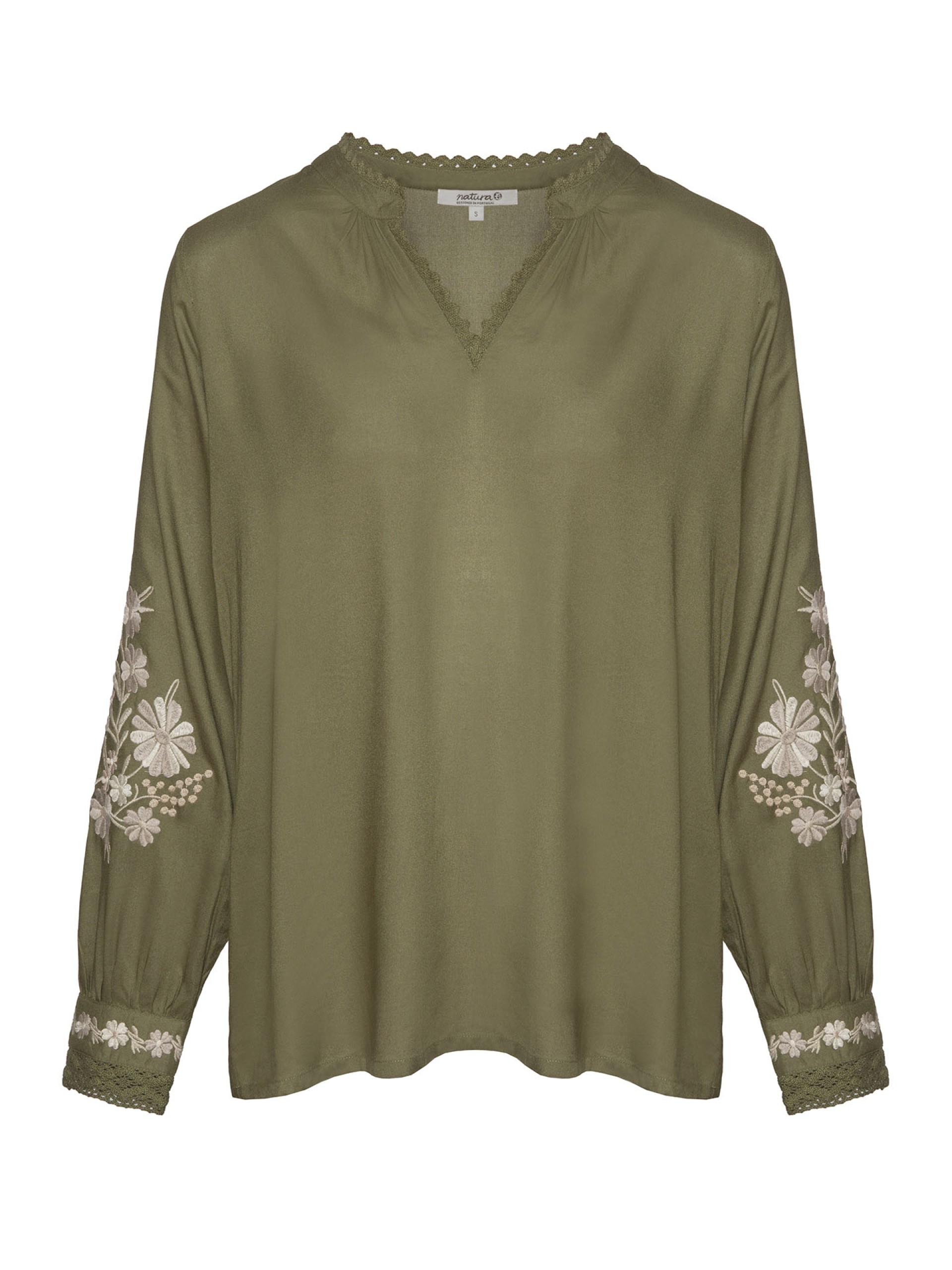 Blusa Verde com Bordados