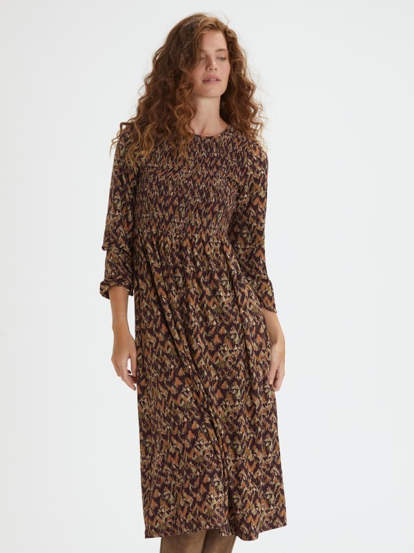 Vestido Midi com Peito Elastico