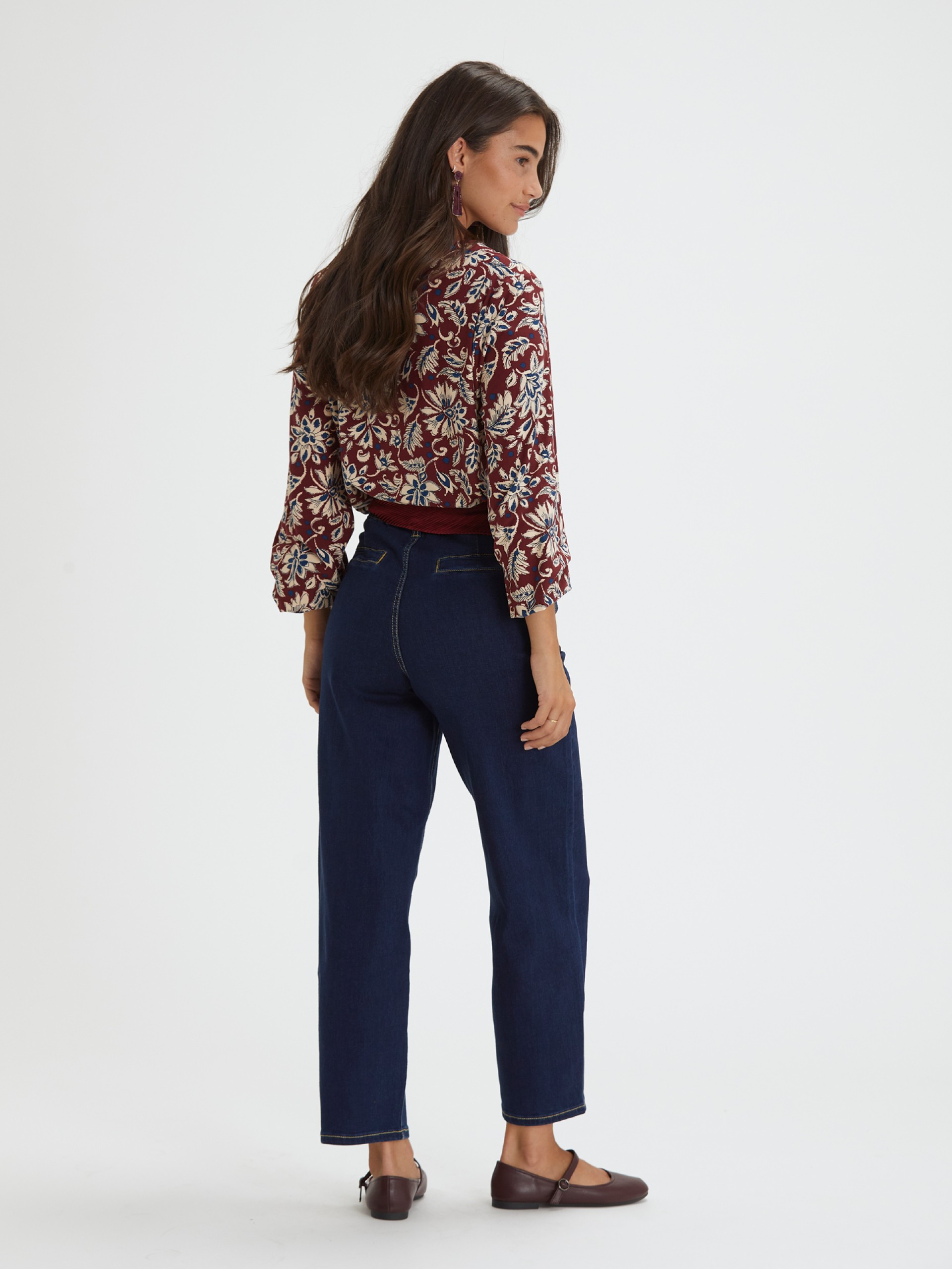 Blusa Estampado Bordo