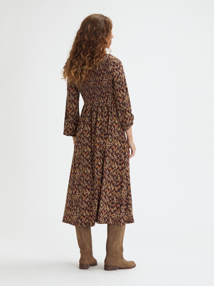 Vestido Midi com Peito Elastico