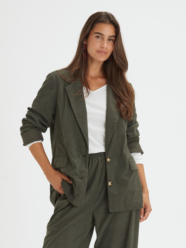 Blazer em Bombazine