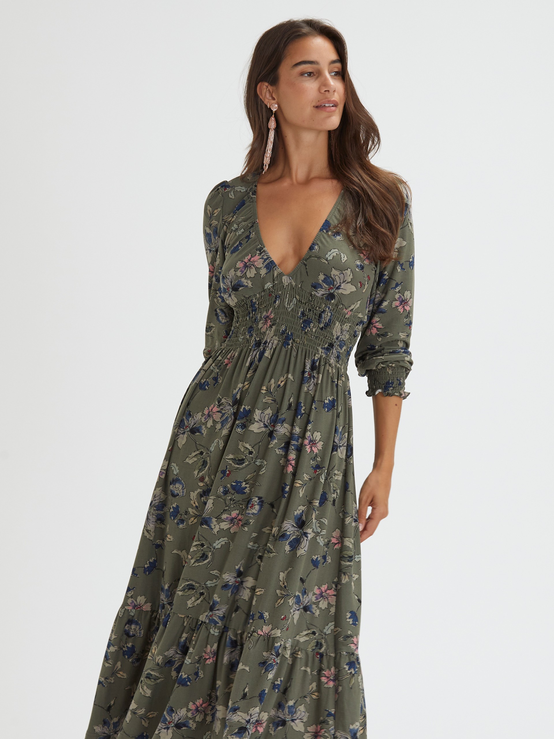 Vestido Midi Floral