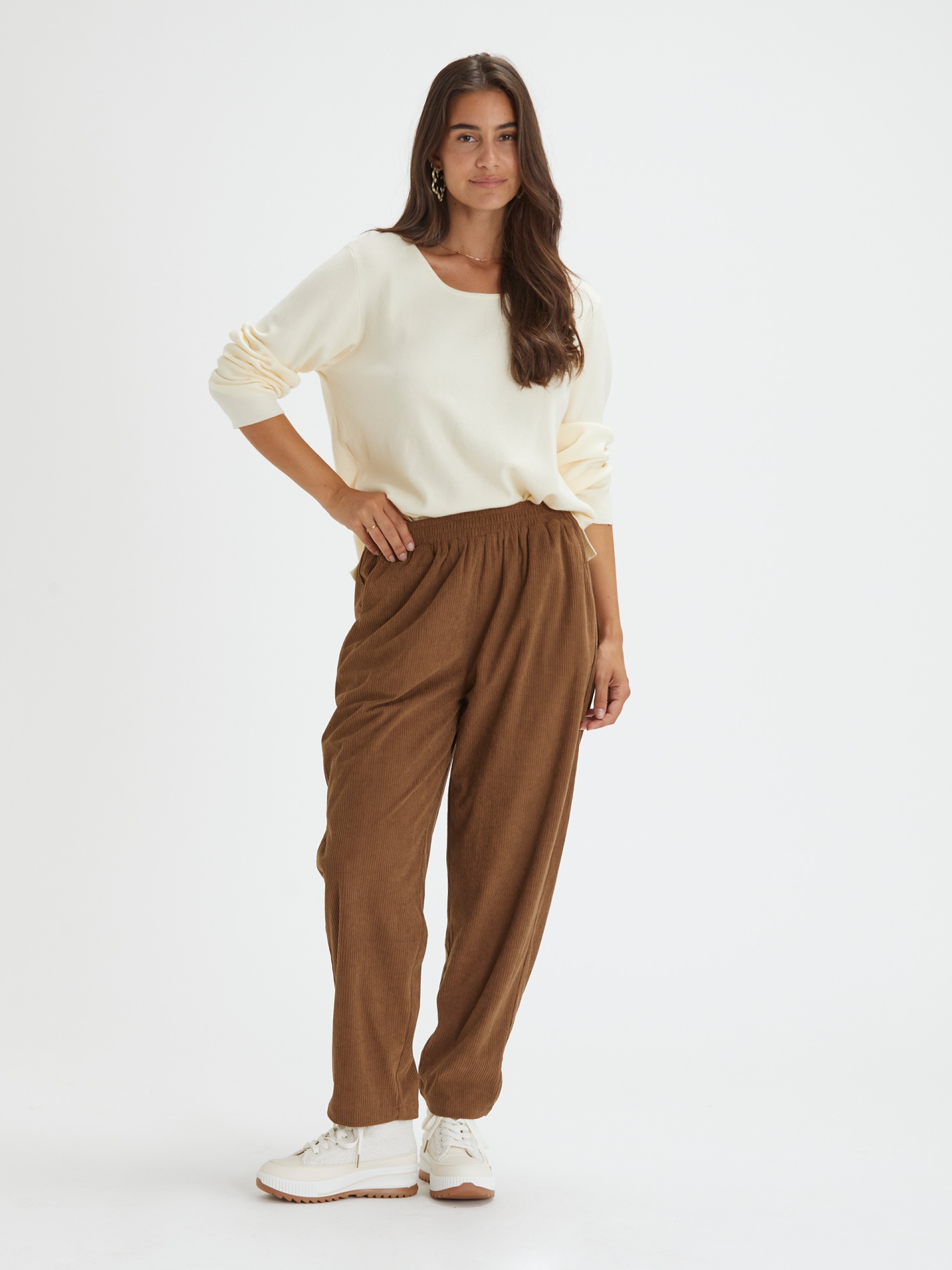 Calcas Jogger em Bombazine