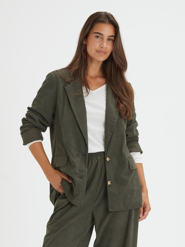 Blazer em Bombazine