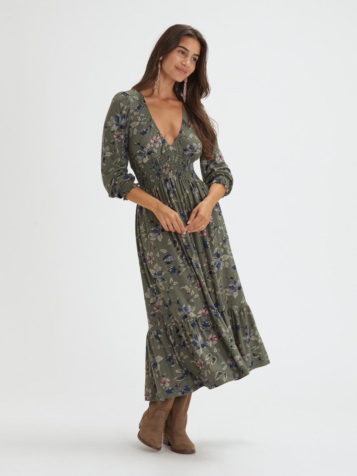 Vestido Midi Floral