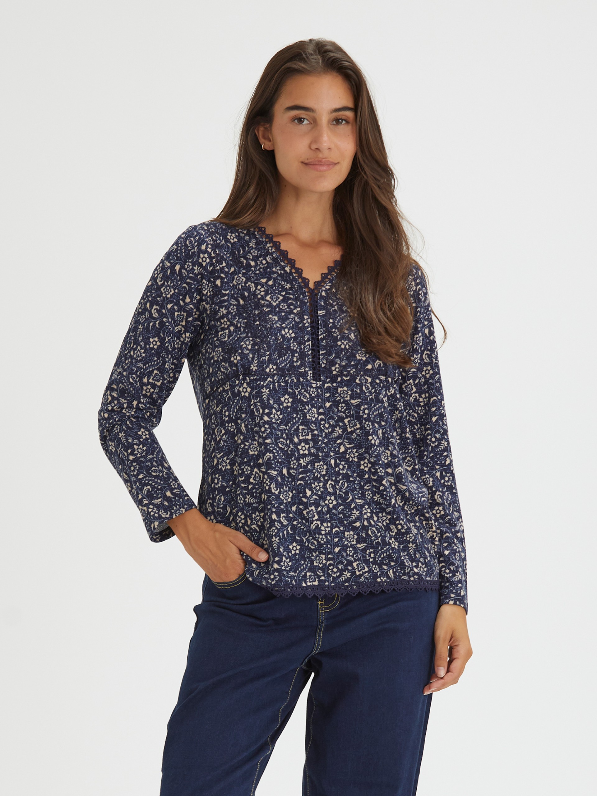 Blusa em Micro Floral