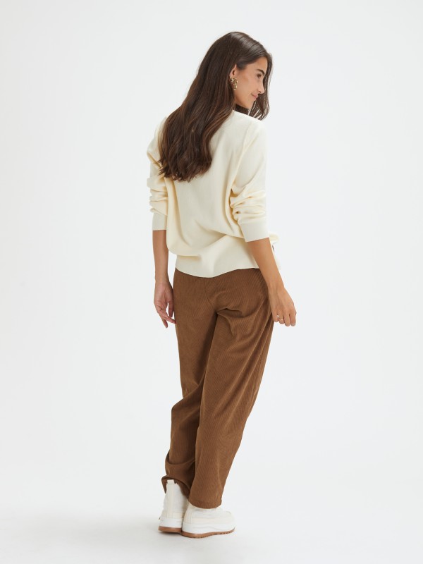 Blusa em Malha Beige Blusa em Malha Beige