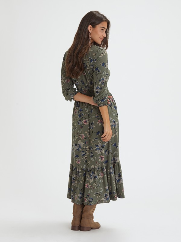 Vestido Comprido Floral Verde Vestido Comprido Floral Verde