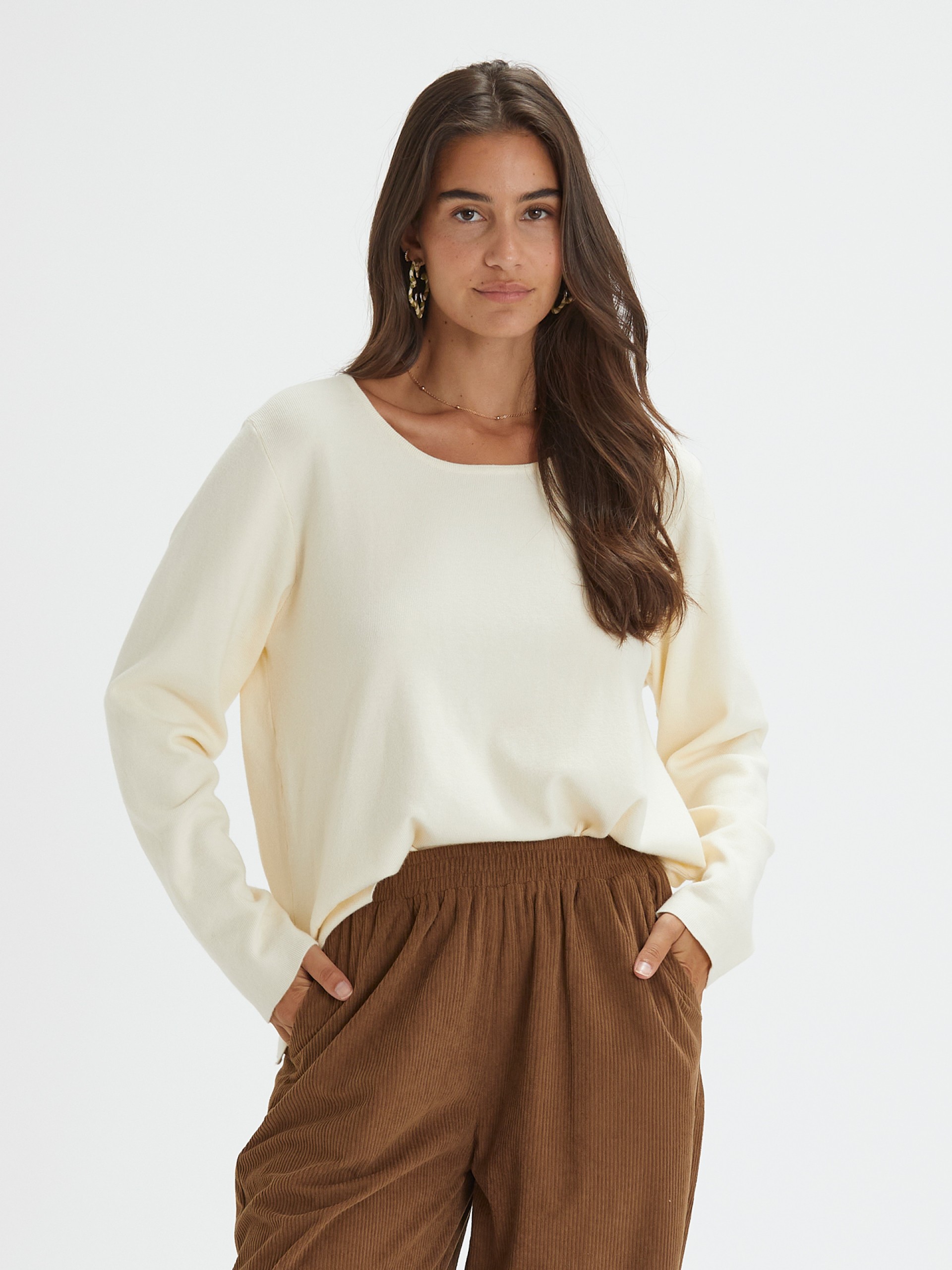 Blusa em Malha Beige
