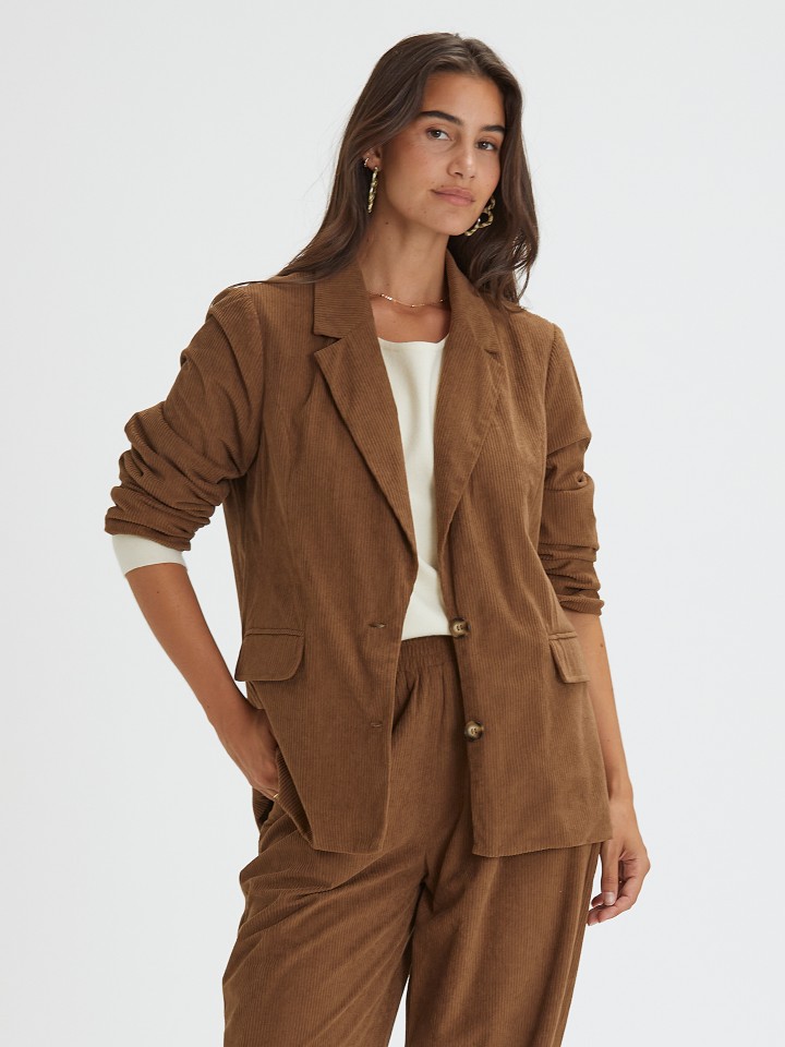 Blazer em Bombazine