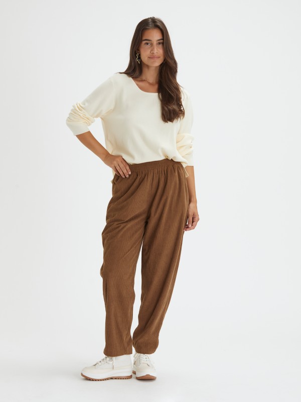 Blusa em Malha Beige Blusa em Malha Beige