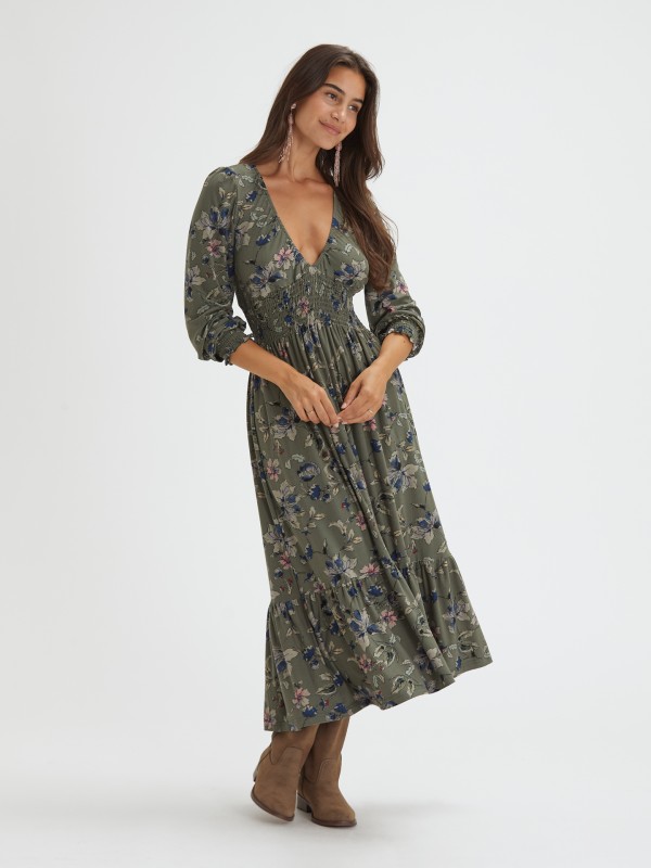 Vestido Comprido Floral Verde Vestido Comprido Floral Verde