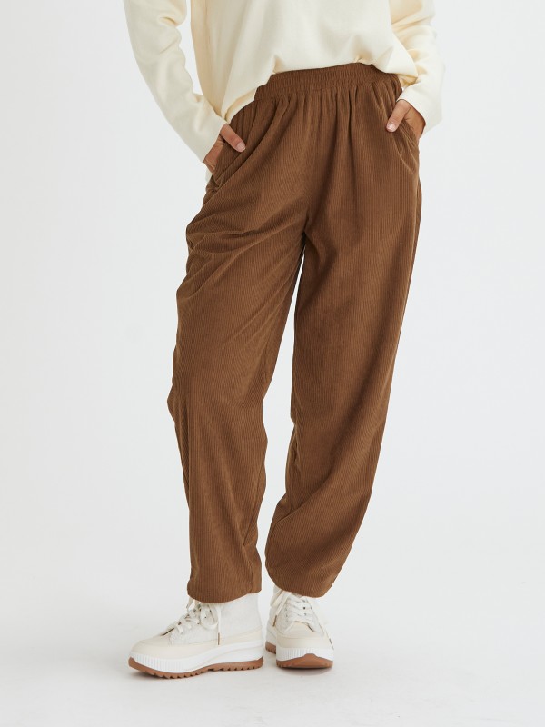 Calcas Jogger em Bombazine
