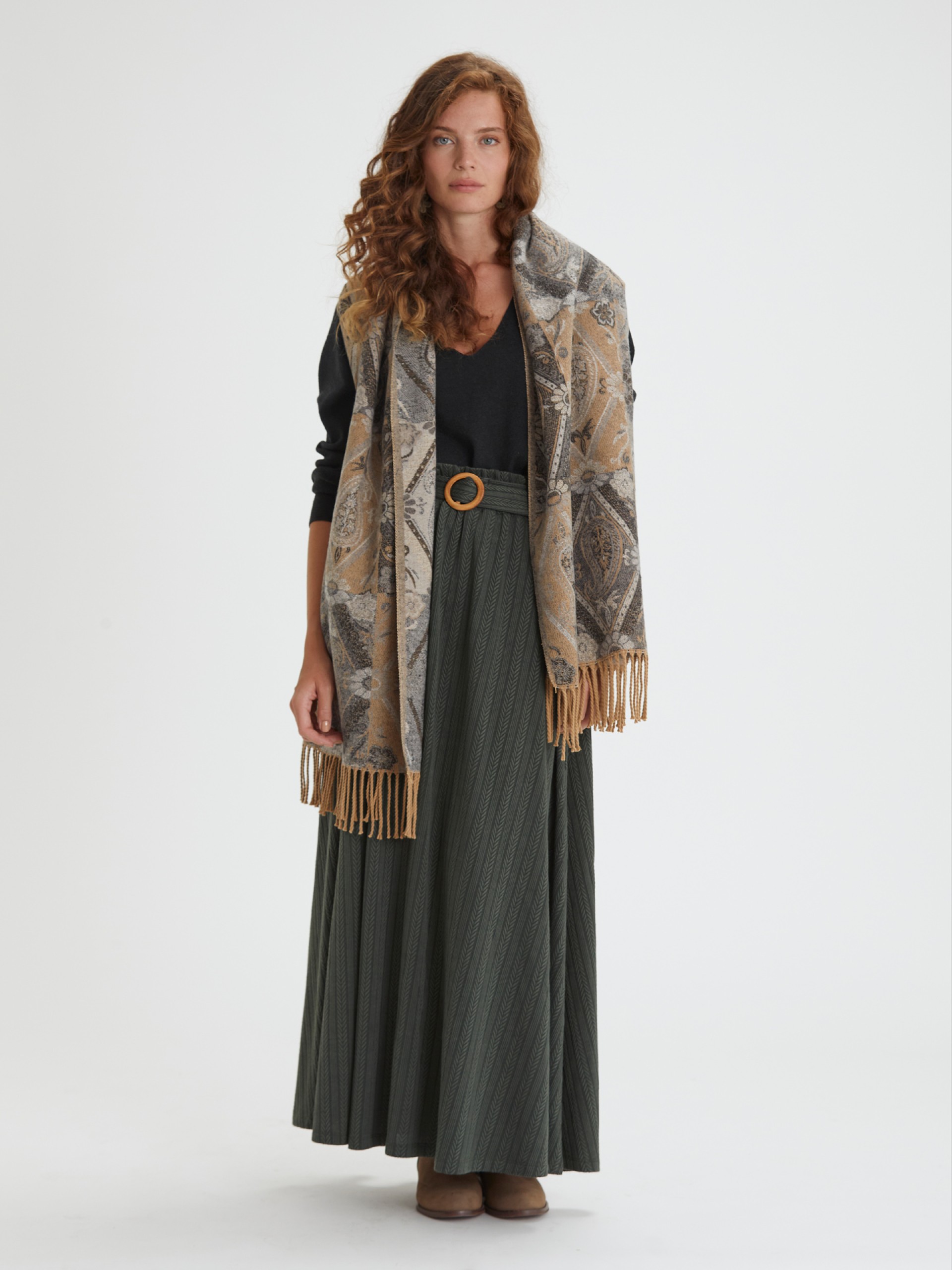 Saia Comprida em Malha