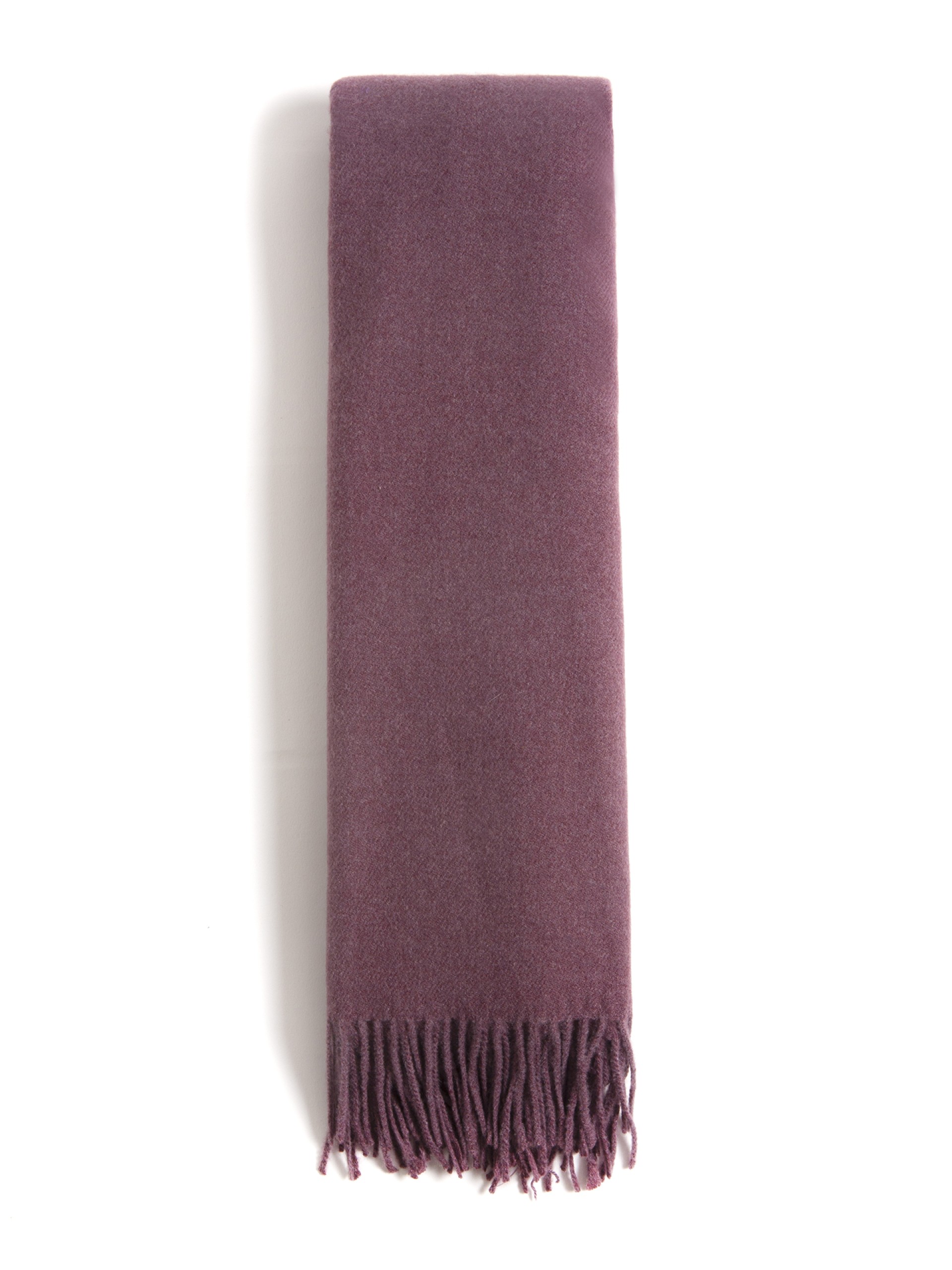 Cachecol Liso com Franjas