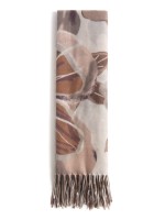 Cachecol Macio com Padrao Floral