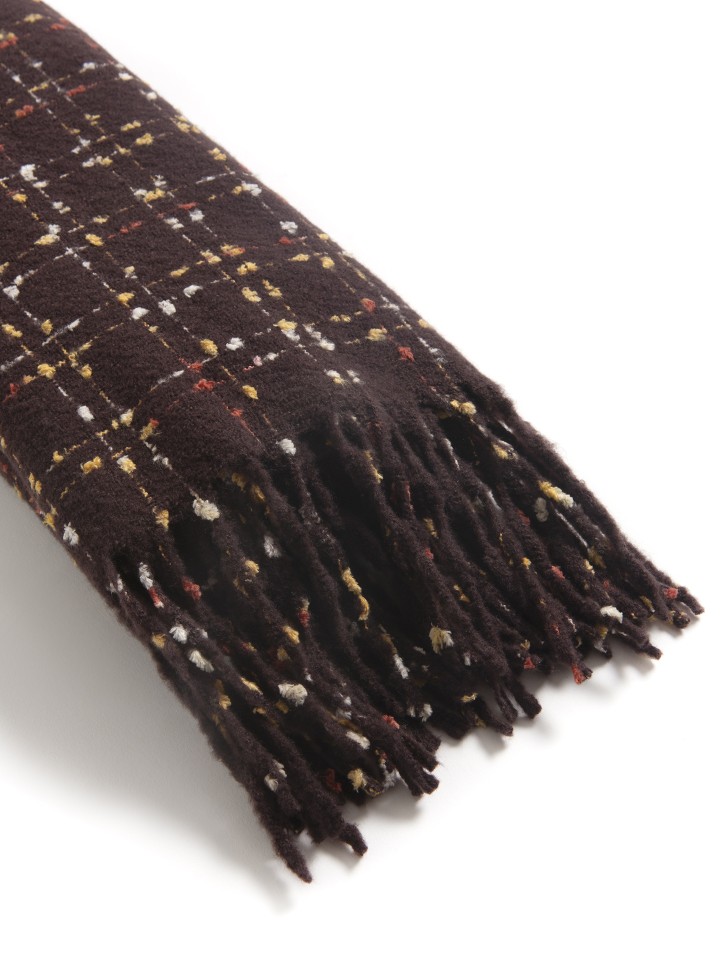 Cachecol com Padrao Geometrico