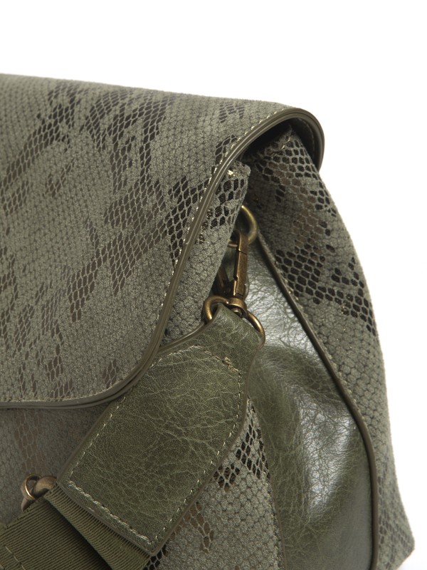 Mala de Ombro com Padrao Animal