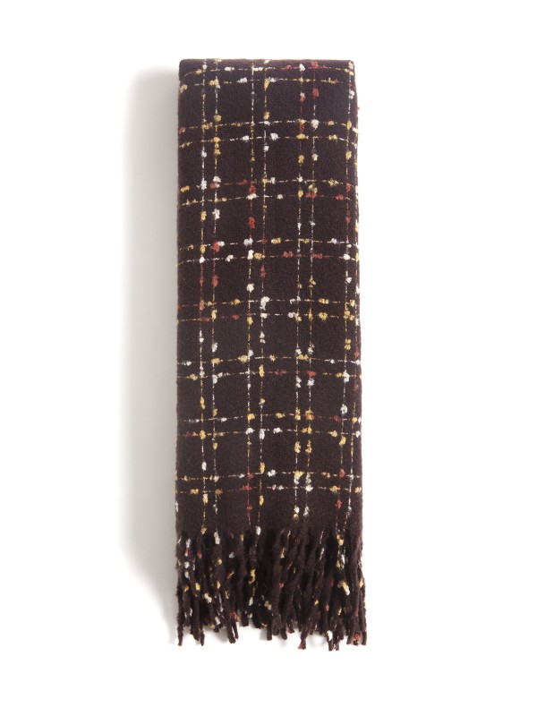 Cachecol com Padrao Geometrico Cachecol com Padrao Geometrico