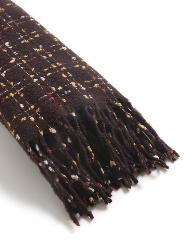 Cachecol com Padrao Geometrico Cachecol com Padrao Geometrico